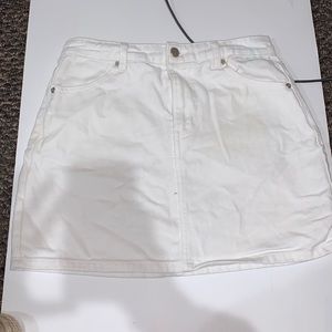Forever 21 white jean skirt
